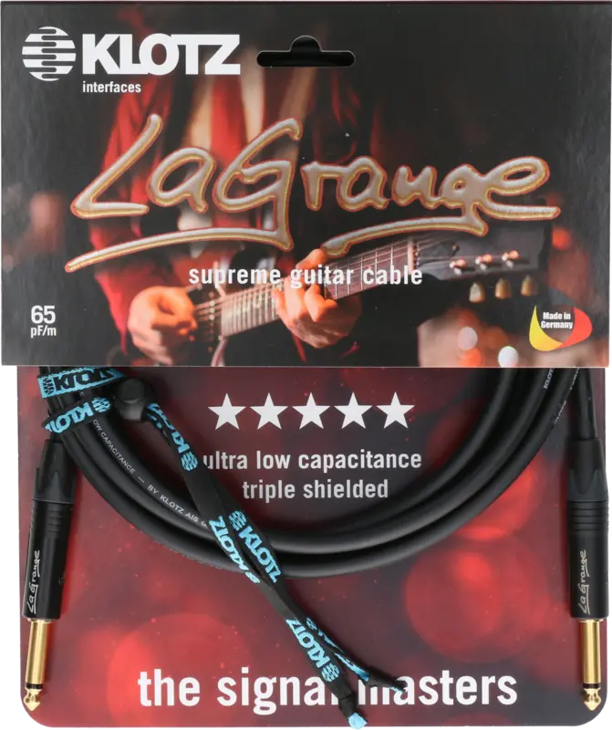 Klotz LaGrange Supreme Guitar Cable Jack Jack 6m