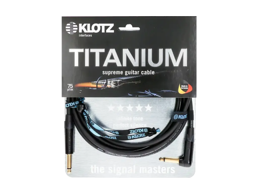 Klotz Titanium Supreme Jack Jack Cable 6m Straight Angled