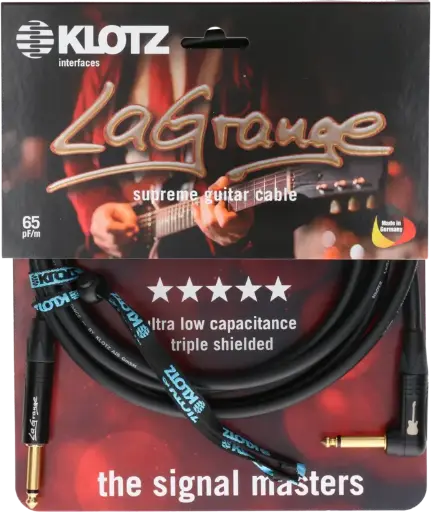 [LA-GPR0600] Klotz LaGrange Supreme Guitar Cable Jack Jack 6m Straight Angled