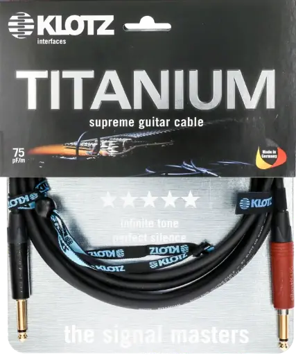[TI-0600PSP] Klotz Titanium Supreme Jack Jack Cable 6m Silent Plug