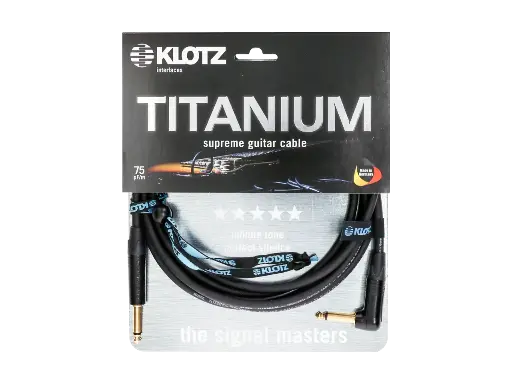 [TI-0600PR] Klotz Titanium Supreme Jack Jack Cable 6m Straight Angled
